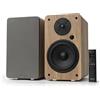 VULKKANO A6 ARC Cassa Amplificata con Woofer da 6,5", Bluetooth 5.0, HDMI ARC, Optica, RCA, USB, con Uscita Subwoofer, Casse Monitor HiFi per Home Cinema, Colore Marrone