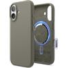elago Cover Magnetica Premium in Silicone Liquido per iPhone 17 | Compatibile con MagSafe, Tasto per il Controllo Fotocamera, Magneti N55, Interno in Microfibra, Presa Sicura (Grigio Medio)