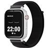 SaveFamily SaveWatch Plus 4G | Orologio Connesso per Bambini con GPS | Chiamate, Video, WhatsApp, Musica, Bluetooth e App Store, Quadrante Bianco e Cinturino in Tessuto Nero