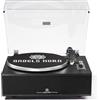 ANGELS HORN Giradischi Vinile Bluetooth Hi-Fi con Altoparlanti Integrati | Preamplificatore phono integrato, testina MM AT-3600L, trasmissione a cinghia 33/45 giri/min e contrappeso regolabile