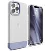 elago Cover Glide per iPhone 13 Pro Max (6,7") | TPU Sottile, Protezione Fotocamera Migliorata, Design Bicolore (Trasparente Opaco/Viola)