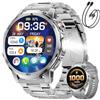 LIMIGE Smartwatch Uomo 1000mAh 1.85" HD con LED Militare Telefono IP68 110+ Sport | Smart watch con display HD, lunga durata della batteria, quadranti personalizzabili, monitoraggio cardiaco e del sonno