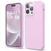 elago Cover in Silicone Liquido per iPhone 14 Pro Max (6,7") | Silicone Premium, Protezione Antiurto a 3 Strati, Fodera Morbida in Microfibra Antigraffio (Lilla Chiaro)