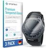 smartect Vetro Temperato 3 Pezzi per Samsung Galaxy Gear S3 Frontier | S3 Classic Schermo Protettivo HD Anti Graffio, Pellicola Protettiva Senza Bolle, Durezza 9H, Ultra Resistente