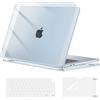 MOSISO Custodia Compatibile con MacBook Air 15 Cover M5 M4 M3 M2 2026 | Copritastiera & Pellicola & Case per Macbook Air 15 pollici 2026 2025 2024 2023 A3448 A3241 A2941, Cristallo Azzurro