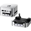 ACASIS Mac mini M4 Dock & Stand con dual-bay NVMe SSD Enclosure | Hub HDMI in alluminio per Mac mini M4 e M4 Pro 2024, HDMI 4K60Hz, 4 X 10G USB A, PD 30W, SD/TF, supporto SSD B+M M-Key