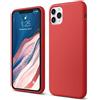 elago Silicone Liquido Custodia Cover Compatibile con iPhone 11 Pro Max Case (6.5"), Silicone Liquido Premium, Protezione Full Body : Case Antiurto 3 Strati (Rosso)