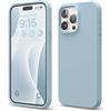 elago Cover in Silicone Liquido per iPhone 15 Pro Max | Silicone Premium, Protezione Completa, Antiurto a 4 Strati, Fodera Morbida in Microfibra Antigraffio (Blu Cielo)