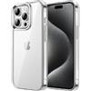 JETech Cover per iPhone 15 Pro, Anti-Ingiallimento, Trasparente | Protezione Antiurto, Retro in PC Rigido Antigraffio, Custodia Bumper TPU Trasparente Resistente