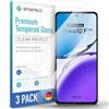 smartect Vetro Temperato 3 Pezzi per Oppo Reno 12F / 12 FS | Schermo Protettivo HD Anti Graffio, Pellicola Protettiva Senza Bolle, 0.3 mm Ultra Trasparente, Durezza 9H, Ultra Resistente