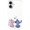 LA CASA DE LAS CARCASAS Cover Compatibile con iPhone 17 Ufficiale Disney Angel & Stitch Beso