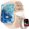 IOWODO Smartwatch Uomo Donna,Orologio Fitness con Chiamate,1.91" Smart Watch Monitor del SpO2/ Sonno,24H Cardiofrequenzimetro,100 modalità Sportive,Fitness Tracker per Android iOS rosa