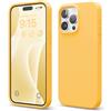 elago Cover in Silicone Liquido per iPhone 15 Pro Max | Silicone Premium, Protezione Completa, Antiurto a 4 Strati, Fodera Morbida in Microfibra Antigraffio (Sole)