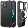 elago Cover Magnetica Armor per iPhone 15 Pro | Compatibile con MagSafe, TPU + PC Resistente, Antiurto, Protezione Integrale, Protezione Fotocamera Avanzata (Nero)