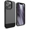 elago Cover Glide per iPhone 13 Pro (6,1") | TPU Sottile, Protezione Fotocamera Migliorata, Design Bicolore, Antigraffio (Grigio Scuro/Nero)