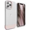 elago Cover Glide per iPhone 13 Pro Max (6,7") | TPU Sottile, Protezione Fotocamera Migliorata, Design Bicolore (Trasparente Opaco/Rosa)