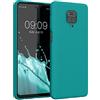 kwmobile Custodia Compatibile con Xiaomi Redmi Note 9S / 9 Pro / 9 Pro Max Cover - Back Case per Smartphone in Silicone TPU - Protezione Gommata - petrolio matt