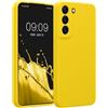 kwmobile Custodia Compatibile con Samsung Galaxy S22 Cover - Back Case per Smartphone in Silicone TPU - Protezione Gommata - giallo radiante