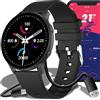 Retoo smartwatch donna uomo 1.3 pollici touch screen smart watch con Bluetooth 5.0 IP68 impermeabile orologio fitness 140 mAh monitoraggio attività monitoraggio sonno contapassi orologio sportivo nero