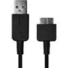 OcioDual Cavo Caricabatterie USB Compatibile con PSP Vita, PSV1000, Cavo 2 in 1 Dati di Sincronizzazione 5 V, 2 a, USB 2.0, Nero 1,2 M