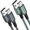 SIZUKA Cavo Micro USB 2Pezzi 2M，Cavo USB Micro USB Dati E Ricarica Rapida | Android Trasferimento Dati e Ricarica Rapida Compatibile con Samsung S5/S6/S7, HTC, LG, HTC, Kindle,ps4