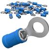 AUPROTEC 25x Connettore ad Occhiello 1,5-2,5 mm² blu foro Ø M12 RV Capicorda Preisolati PVC Connettori ad Anello Rame Stagnato Terminali Crimp per Cavi Fili Elettrici