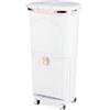 RELAX4LIFE Pattumiera Differenziata 38L(12+12+14 L) | Bicoperchio,3 Secchi Rimovibili, Pedale, Ruote e Ganci Laterali, Cestino Salvaspazio per Cucina,Bagno