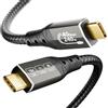 ZIKNYDO Cavo USB 4 1 metro, dati 40 Gbps, visualizzazione 8K/4K, thunderbolt 240W, per Thunderbolt 5 e 3, Serie iPhone 16, SSD, MacBook, eGPU