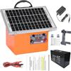 FarmNix 32KM Pastore Elettrico, 0.5J/9.5kV Recinto Elettrico Controllore | con Pannello Solare da 7.5W Per Mucche, Bestiame, Allevamento Di Pollame, Pastore, Fattoria degli Animali Recinzione
