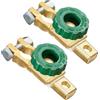 Spurtar Stacca Batteria 6V 12V 24V, per Polo Conico, Negativo, 2 PZ Verde | Interruttore Batteria Auto, Per poli 15-17mm, 125A, Morsetti Batteria Auto Isolatore, Per Auto Barca Camion Veicoli Trattore