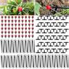 ANOMM 180Pz Irrigazione Automatica Kit,con Raccordo a T e Asta di Fissaggio | Regolabile, Kit di Irrigatori Automatico, per L'irrigatori per Serra, Giardino e Prato