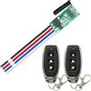 DieseRC Interruttore di controllo remoto motore wireless 12V DC, controller ricevitore micro DC 5V~24V motore di controllo radio movimento avanti e indietro per serratura motore micro DC Scienza DIY