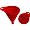 Generico Imbuto Pieghevole in Silicone Qualità Top Lusso Salva Spazio Imbuto da Cucina Fai da Te Mille Usi per Liquidi Riempire Versare Travasare Lavabile in Lavastoviglie Resistente fino a 230 °C Ø 8,5x10 cm