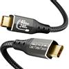 ZIKNYDO Cavo Thunderbolt 4 40 Gbps da 2 metri, 240W Cavo USB 4, monitor USB C 8K/4K, cavo USBC Thunderbolt per Thunderbolt 5, Thunderbolt 3, Serie iPhone 16, SSD, MacBook, eGPU, monitor, laptop