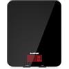 ACCUWEIGHT Bilancia da Cucina Digitale con Funzione Tare, 5kg/11lbs Bilancia Elettronica Professionale, Alta Precision 1g, Batteries Incluse, Bilancia Alimenti in Vetro Temperato, Display LCD Nero