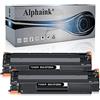 alphaink 2 Toner Compatibili con HP 83A CF283A per Stampanti HP Laserjet Pro M126A M126nw M128fn M128fp M128fw MFP M225dn M225rdn M201n M201dw MFP M125a M125hw M125nw M125rnw M127fn M127fp (2 Nero)