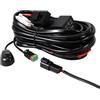 RIGIDON cablaggio barra led, faro da lavoro, 12V 40A, 18AWG 1 piombo, DT | CC, cavo 3 metri, con interruttore kit, cavi on-off, per auto fuoristrada camion ATV SUV 4x4 moto, barca, fendinebbia