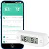SENCKIT Termometro igrometro WLAN: sensore intelligente di temperatura e umidità, monitor in tempo reale, notifica app, sensore di temperatura digitale per interni, compatibile con Alexa/Google Home (1 pz)