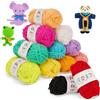 AUAUY Gomitolo di Lana Pastello, 12 Colori Pacco di Lana Acrilica | Lana per Uncinetto, Cotone per Uncinetto, Filo Filato Crochet Yarn, per Uncinetto, Lavori a Maglia