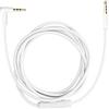 kwmobile Cavo Microfono Audio Compatibile con Beats Studio 3/2 / 1 / Solo 3/2 Cuffie - Cavetto di Ricambio 140cm con Telecomando Jack 3.5mm bianco