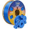 OVERTURE Rapido PETG Filamento 1,75 mm Blu Digitale 1kg Alta Tenacità | Stampa 3D Rapida - Alta Tenacità - Alta Resistenza - Precisione ±0,02 mm - Compatibile con Stampanti 3D FDM