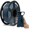 Flashforge, Filamento in PLA flessibile per stampante 3D, bobina da 1 kg - Precisione dimensionale +/- 0,02 mm, rispettoso dell'ambiente, senza fumo e senza odore (Grigio, PLA flessibile)