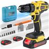 ENRIPRT Trapano Avvitatore Batteria 21V,45Nm Avvitatore Elettrico 2 Batterie 2.0Ah | 25+3 Impostazione Coppia,2 Velocità,LED Luce, mandrino autoserrante da 10 mm,Avvitatore a Batteria per Riparazione, Fai da te