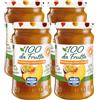 Menz&Gasser, Composta di Pesca e Maracuja 100Dafrutta | 100% Frutta IQF di Alta Qualità, Lavorata con Passione in Trentino-Südtirol, Senza Glutine, Vegan, 4 Vasi x 240 g
