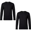 de fonseca 2 Maglie Termiche Uomo 100% Cotone T-Shirt Intima Calda | Manica corta o lunga, girocollo o scollo a V. Protezione termica e massimo comfort per la stagione fredda | Taglie M-XXL