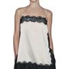 Svuitmsl Cami top da donna in seta con orlo in pizzo e spalline sottili senza maniche in pizzo patchwork canotta Y2K Silky Going Out Top
