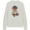 GUESS Felpa LS CN Alicia Bear Swtr Donna