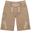 Generisch Pantaloni corti in pelle da uomo, per Oktoberfest, bavarese, costume tradizionale bavarese, per feste della birra, pantaloni tradizionali da uomo, in pelle marrone