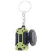 Tmboryuu Portachiavi compatto 2 in 1 con smerigliatrice con struttura in gomma morbida e leggera, ideale per comodità tascabile e riparazioni urgenti Accessorio in metallo