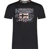 Geographical Norway JOLYMPIA Men - Maglietta Cotone Uomo - T-Shirt Logo Stampa - Maniche Corte - Girocollo Scollo Regular Fit Casual Stile Prodotto